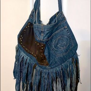 ❤️GUCCI💚Vintage Jeans Crossbody Hobo Handbag🌟